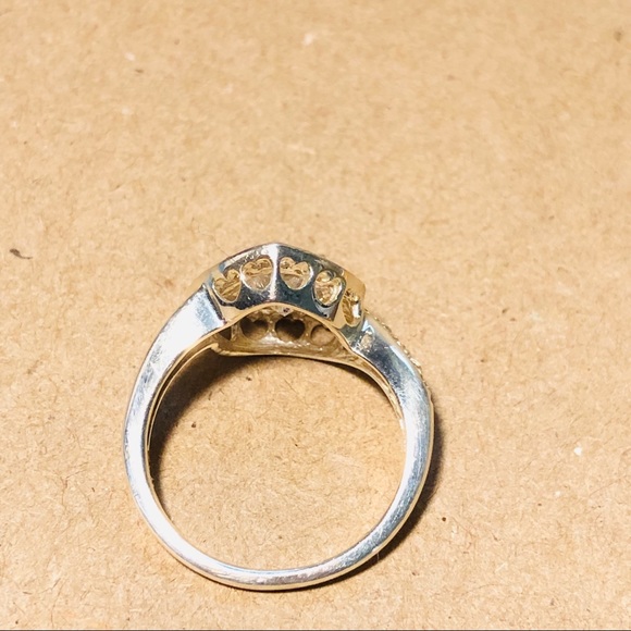 Diamonique Heart Ring - Picture 5 of 6